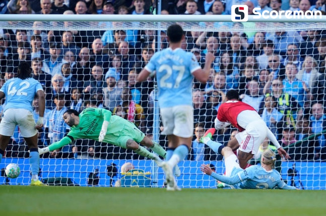 맨시티, 아스널에 2-1 승리…극적 역전 우승 가능성